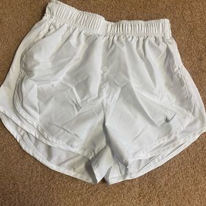 Nike shorts, white